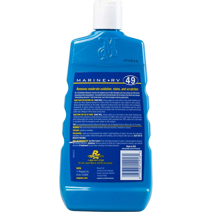 Meguiar's M4916 Marine/RV Heavy Duty Oxidation Remover, 16 .oz, Liquid