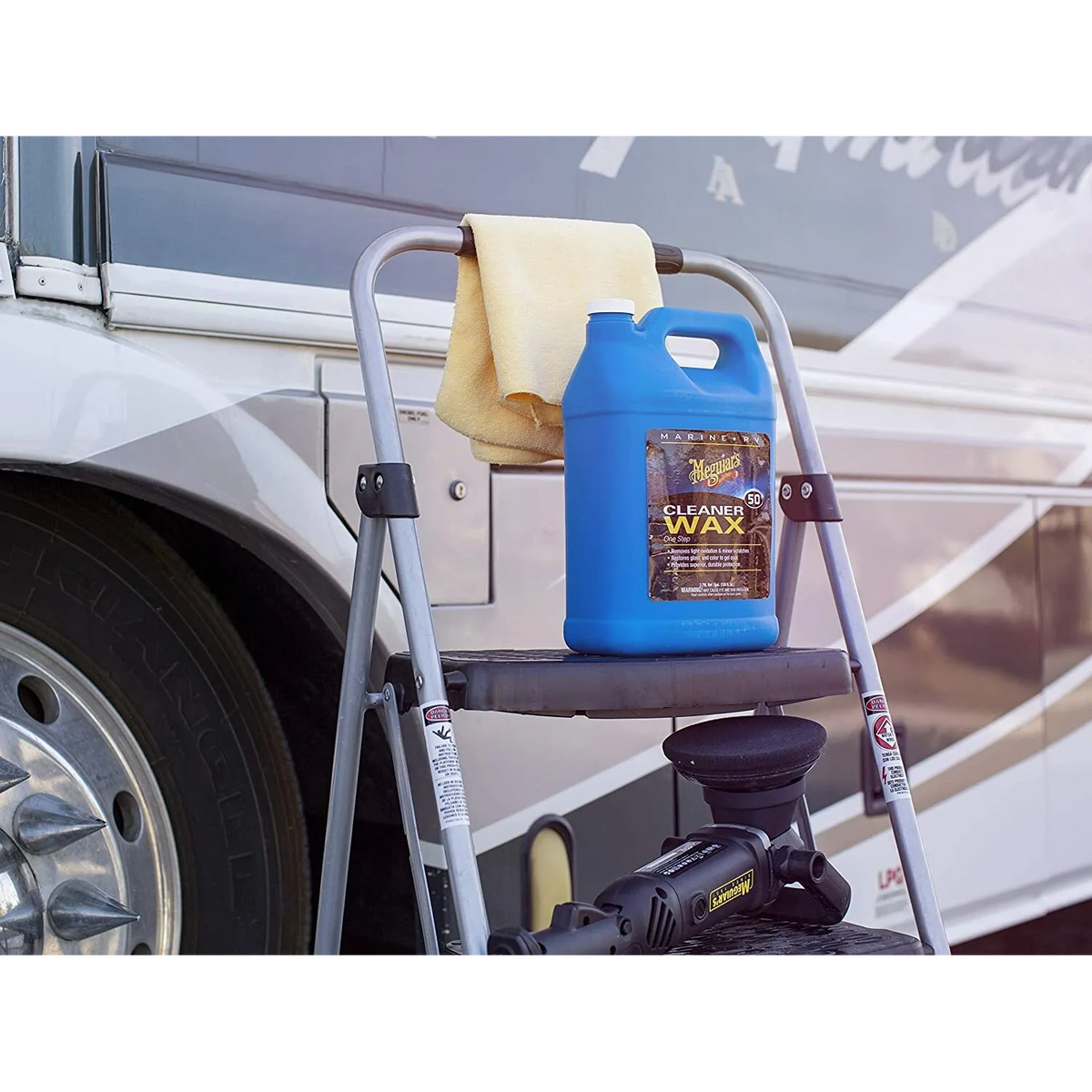 Meguiar's M5001 Marine/RV One Step Cleaner Wax, 1 Gallon, Liquid – Haus ...