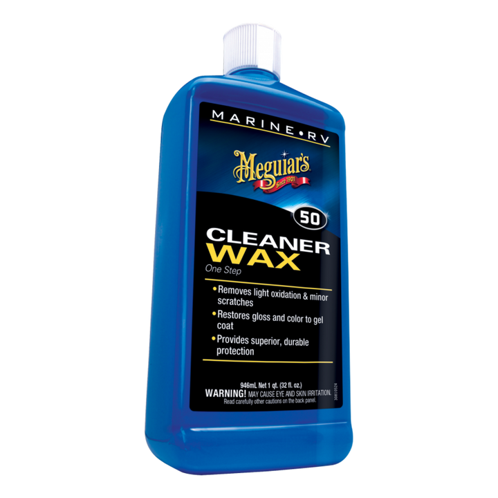 Meguiar's M5032 Marine/RV One Step Cleaner Wax, 32 .oz, Liquid
