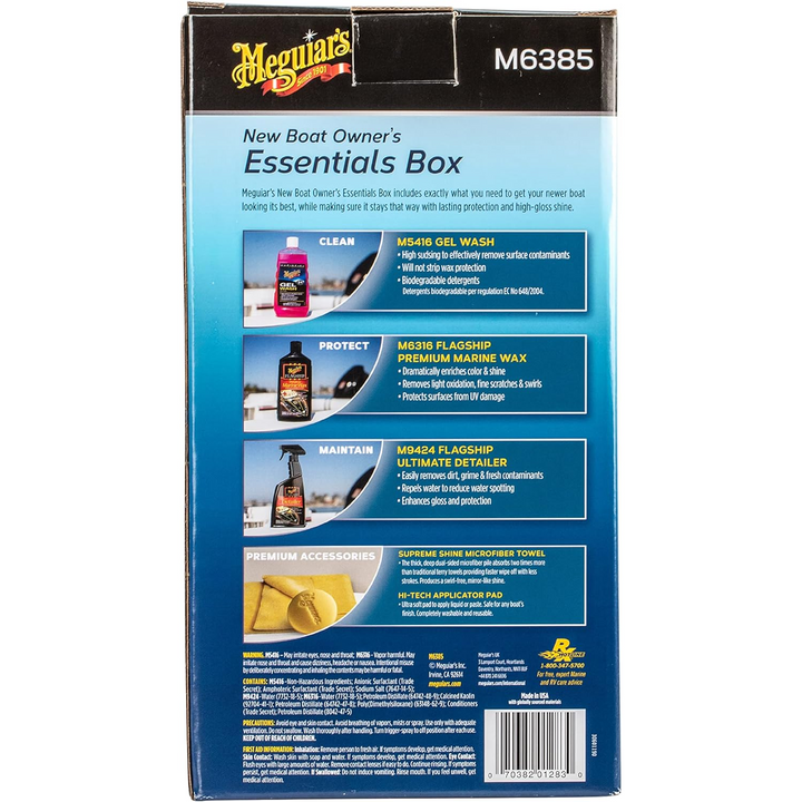 Meguiar's M6385 New Boat Owner's Essentials, Box