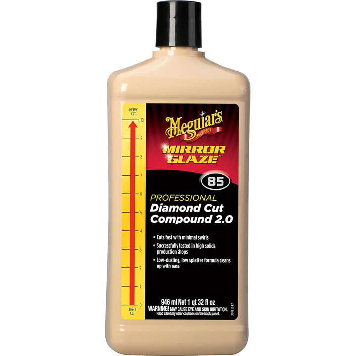 Meguiar's M8532 Mirror Glaze Professional Diamond Cut Compound 2.0, 32 oz.
