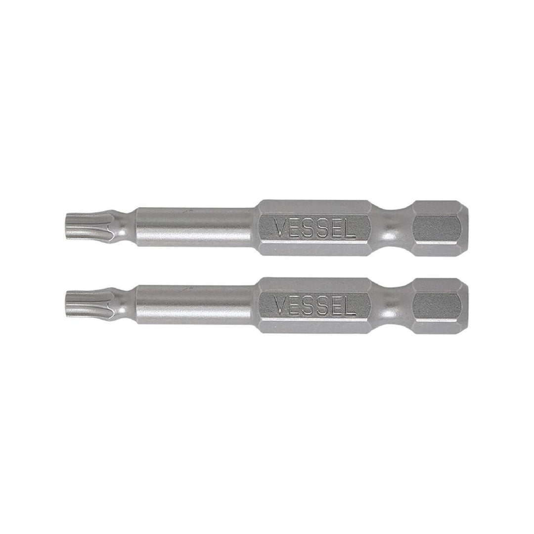 Vessel Tools NTTX2050P2 Neck Torsion Power Bits, T20 x 50 mm, 2 Pc.