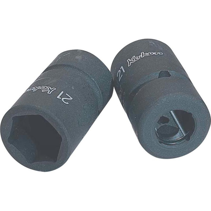 Ko-Ken NV14400-10 1/2 Inch Sq. Dr. Socket 10 mm 6 Point Length 52 mm Sleeve Drive