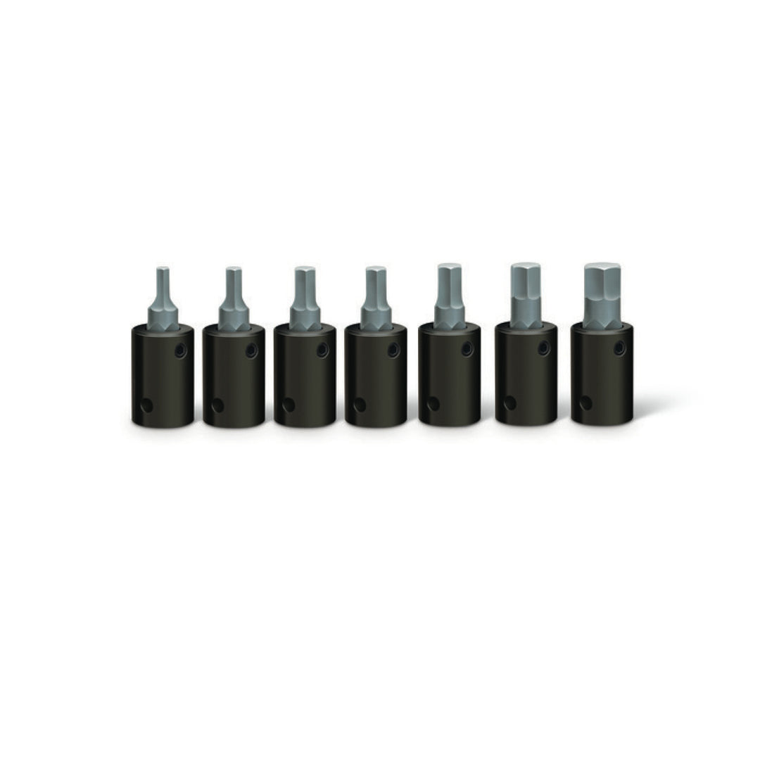 Wright Tool 362 3/8" Drive Impact Hex Bit Socket Set 7-Piece