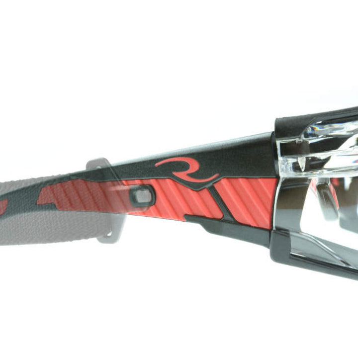 Radians OBL1 Obliterator IQ Anti-Fog Foam Lined Safety Eyewear - Black/Red Frame
