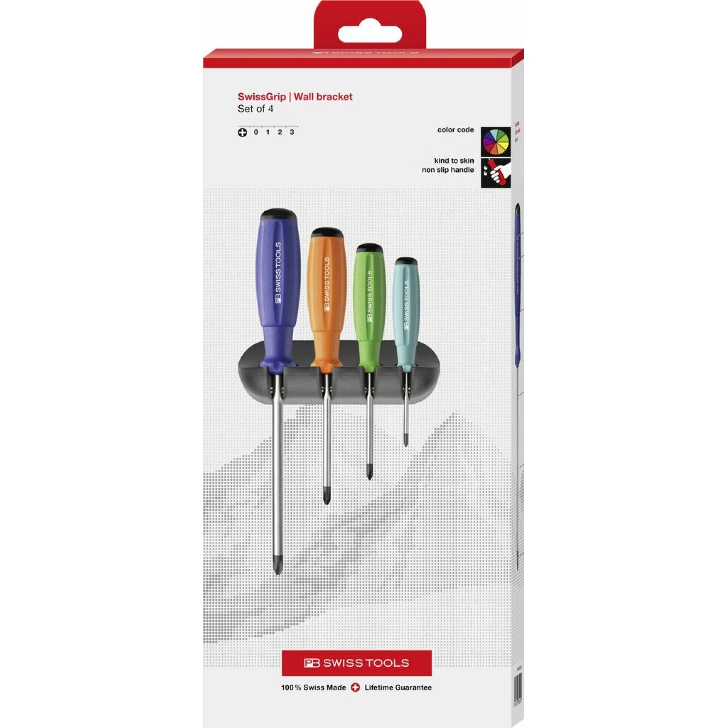 PB Swiss Tools PB 8242.RB CBB Rainbow SwissGrip Screwdriver Set