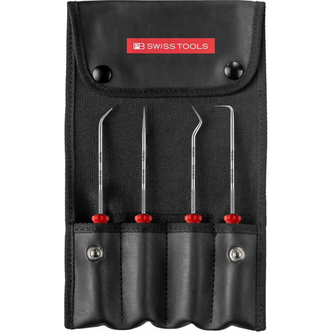 PB Swiss Tools PB 8681.Set CBB PickTool, SwissGrip handle, 4-Piece Set In Roll-Up Case