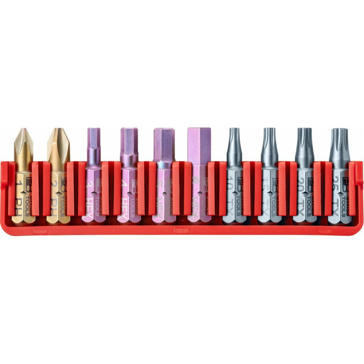 PB Swiss Tools PB C6.700 CN PrecisionBit 1/4", C6, Swith a Handy BitBlock 10 Pcs