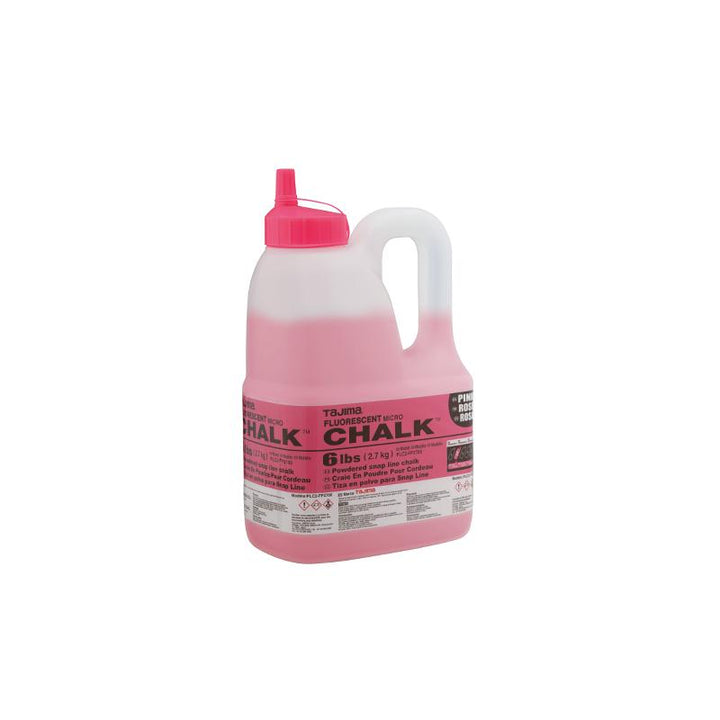 Tajima Tool PLC2-FP2700 Micro Chalk Powdered Snap Line Chalk Fluorescent Pink 6 lbs