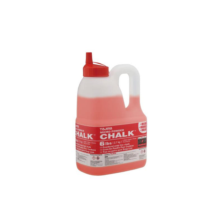 Tajima Tool PLC2-R2700 Micro Chalk Powdered Snap Line Chalk Red 6 lbs