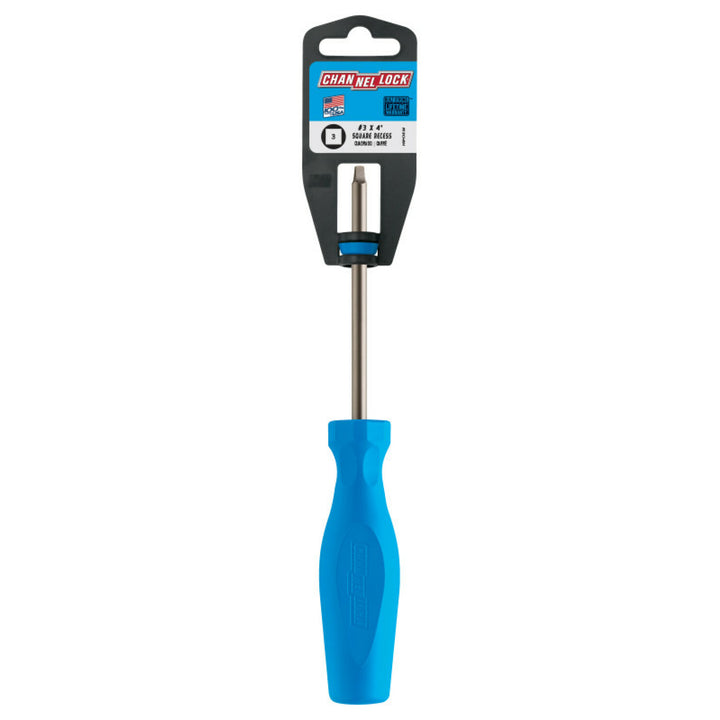 Channellock R304H Square Recess #3 X 4-Inch Professional Screwdriver