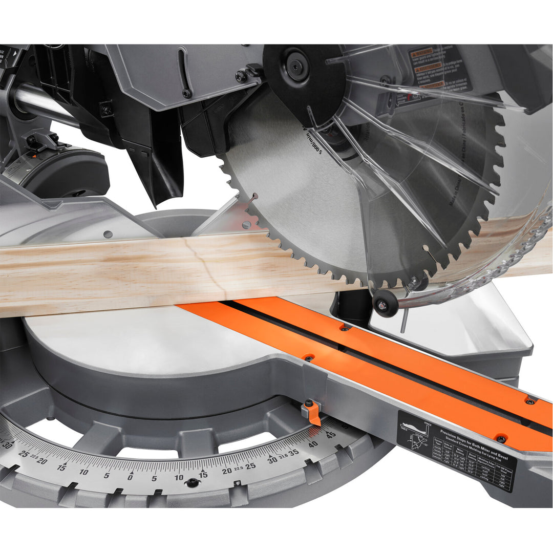 Ridgid 28523 Dual Bevel Sliding Miter Saw, 12"
