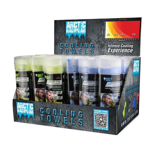 Radians Arctic Radwear Cooling Towel Counter Display