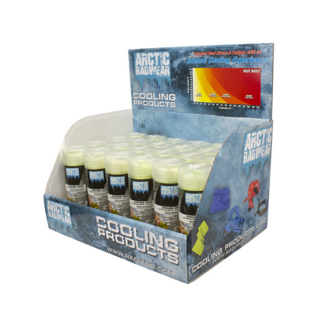 Radians Arctic Radwear® Cooling Wrap Counter Display - 24