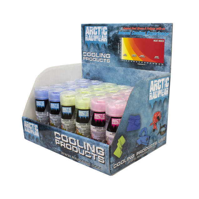 Radians Arctic Radwear® Cooling Wrap Counter Display - 24