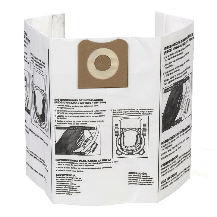 Ridgid 23743 High-Efficiency Dust Bags (VF3502)