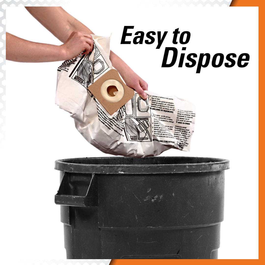 Ridgid 23743 High-Efficiency Dust Bags (VF3502)