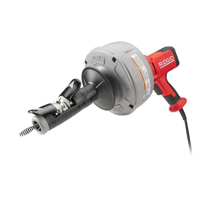 Ridgid 36003 K-45AF Machine with: - C-1lC, 5/16" x 25' (8 mm x 7.6 m) Inner Core Cable with Inner Drum - C-6, 3/8" x 35' (10 mm x 10.7 m) Cable with Inner Drum - T-250