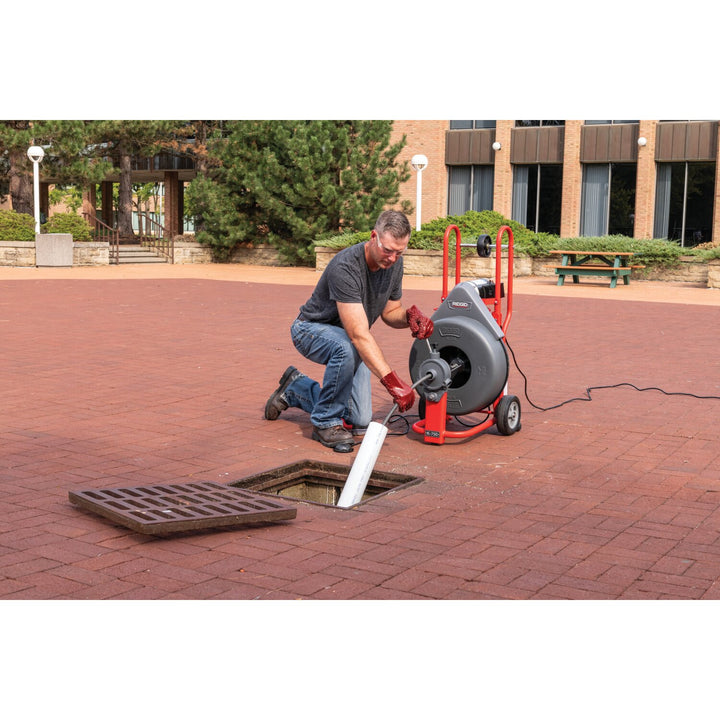 Ridgid 44212 Machine with One Pair of Gloves, w/C-100 AUTOFEED, Standard 3/4" (20 mm) Tool Set, and: C-100, 100' (30.5 mm) x 3/4" (20 mm) Cable