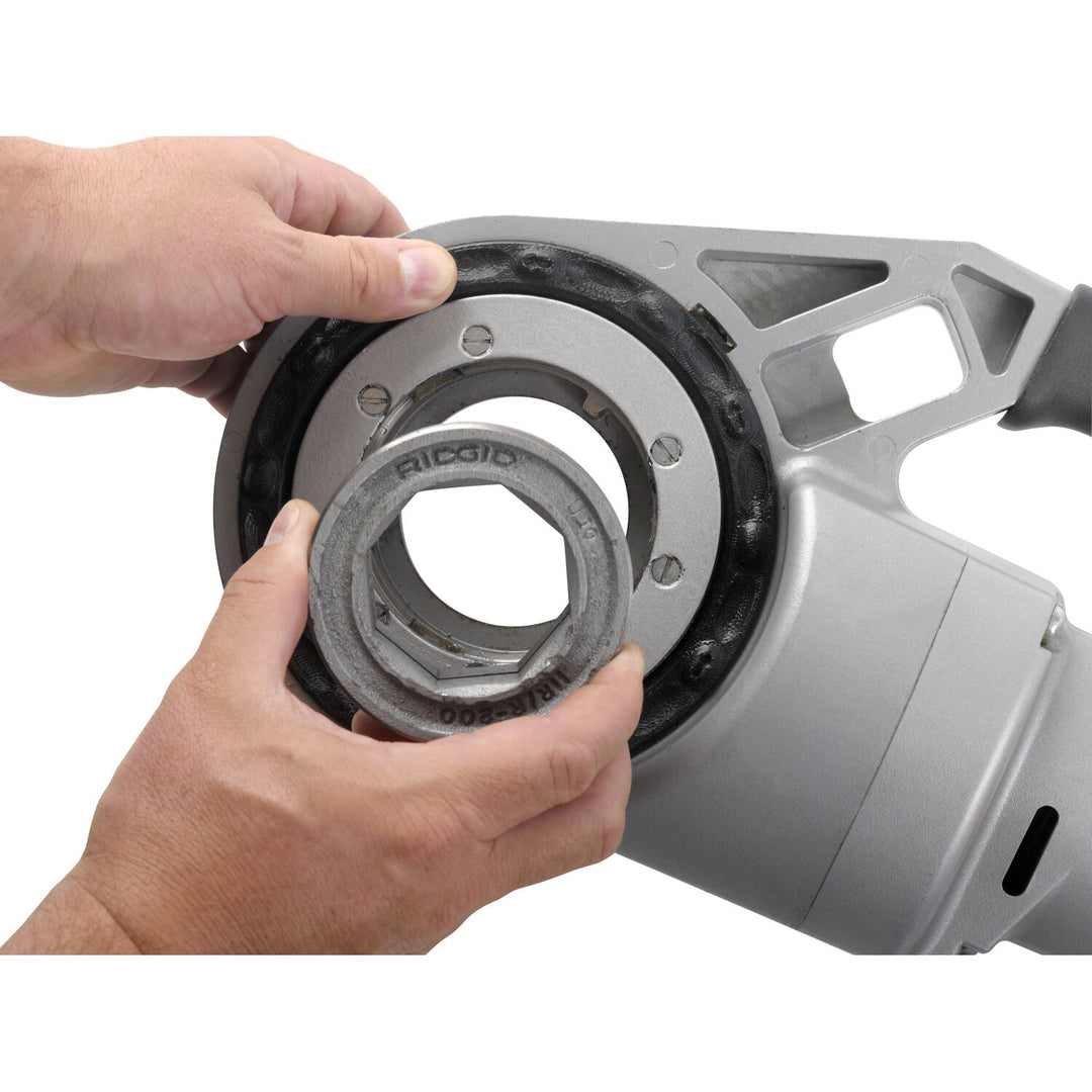 Ridgid 44923 Power Drive 1/2" - 2" NPT Die Heads, Case, & Support Arm