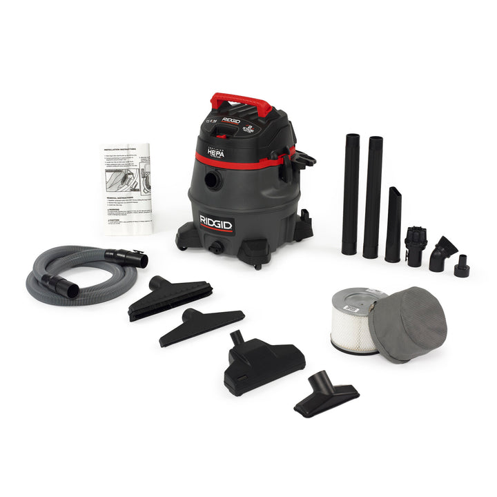 Ridgid 50368 14 Gallon with Certified HEPA Filtration (RV2400HF)