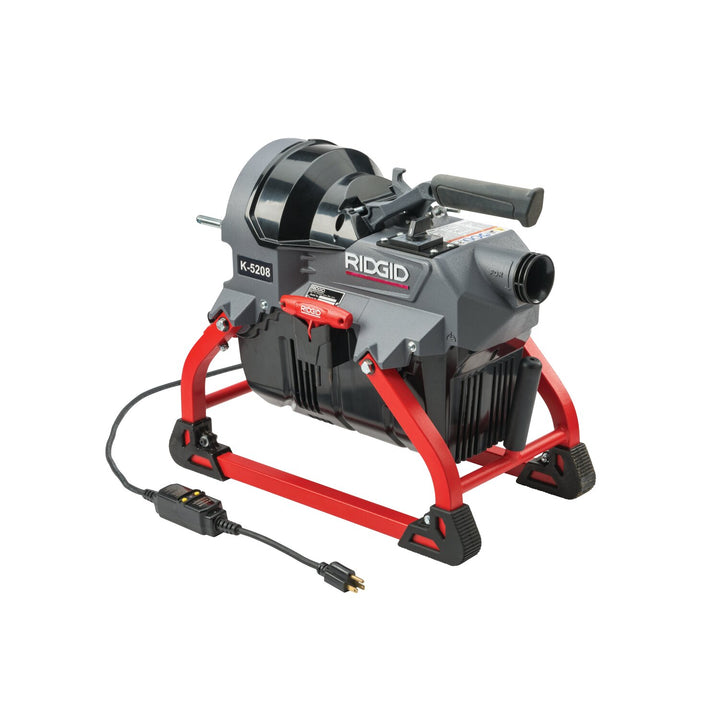 Ridgid 62378 K-5208, 115V 60Hz Machine with guide hose, qty: 7 C-11 cables, qty: 2 A-8 wire baskets, and toolbox (w/cutters) kit