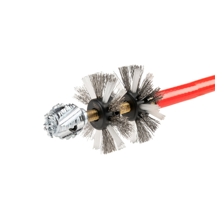 Ridgid 68973 2" (55mm) nylon/steel brush for 5/16" (8mm) cable with nylon and steel strings