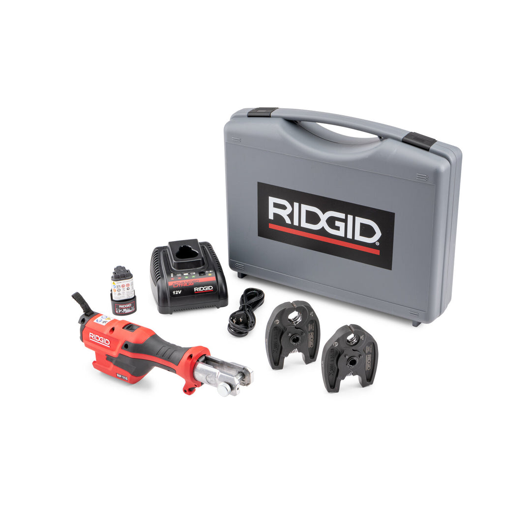 Ridgid 72553 RP 115 Battery Kit with ProPress Jaws (1/2” – 3/4)