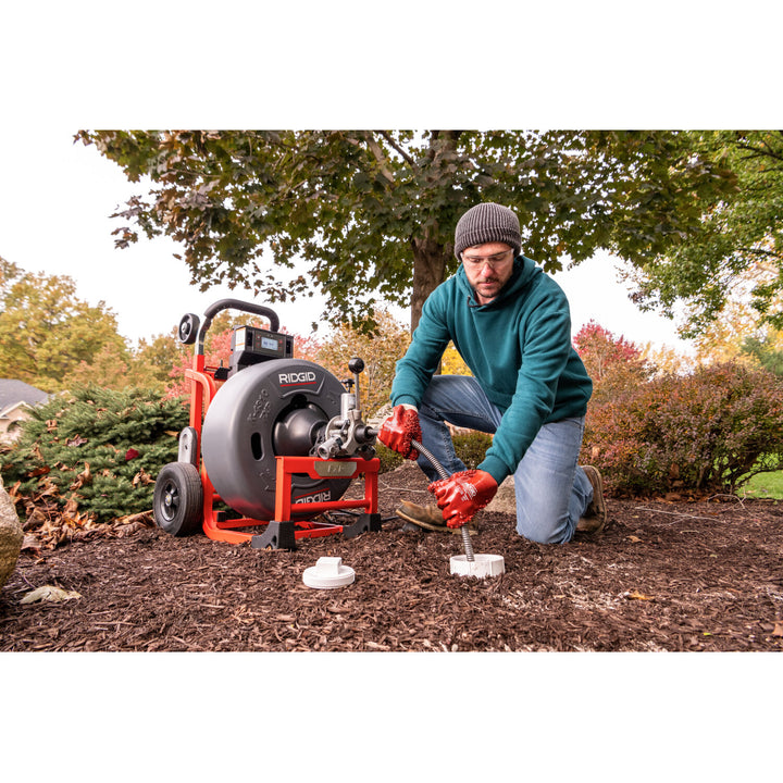 Ridgid 73073 K-4310 FXP 5/8" Drum Machine with FXP Battery-8.0 Ah (Qty-2) & Charger