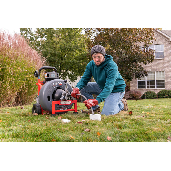 Ridgid 73073 K-4310 FXP 5/8" Drum Machine with FXP Battery-8.0 Ah (Qty-2) & Charger