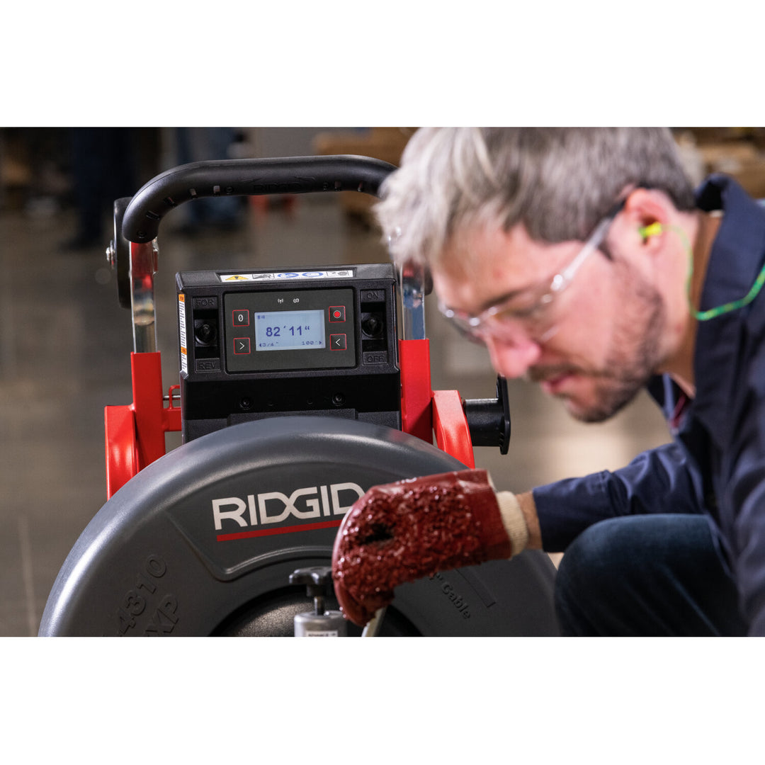 Ridgid 73073 K-4310 FXP 5/8" Drum Machine with FXP Battery-8.0 Ah (Qty-2) & Charger