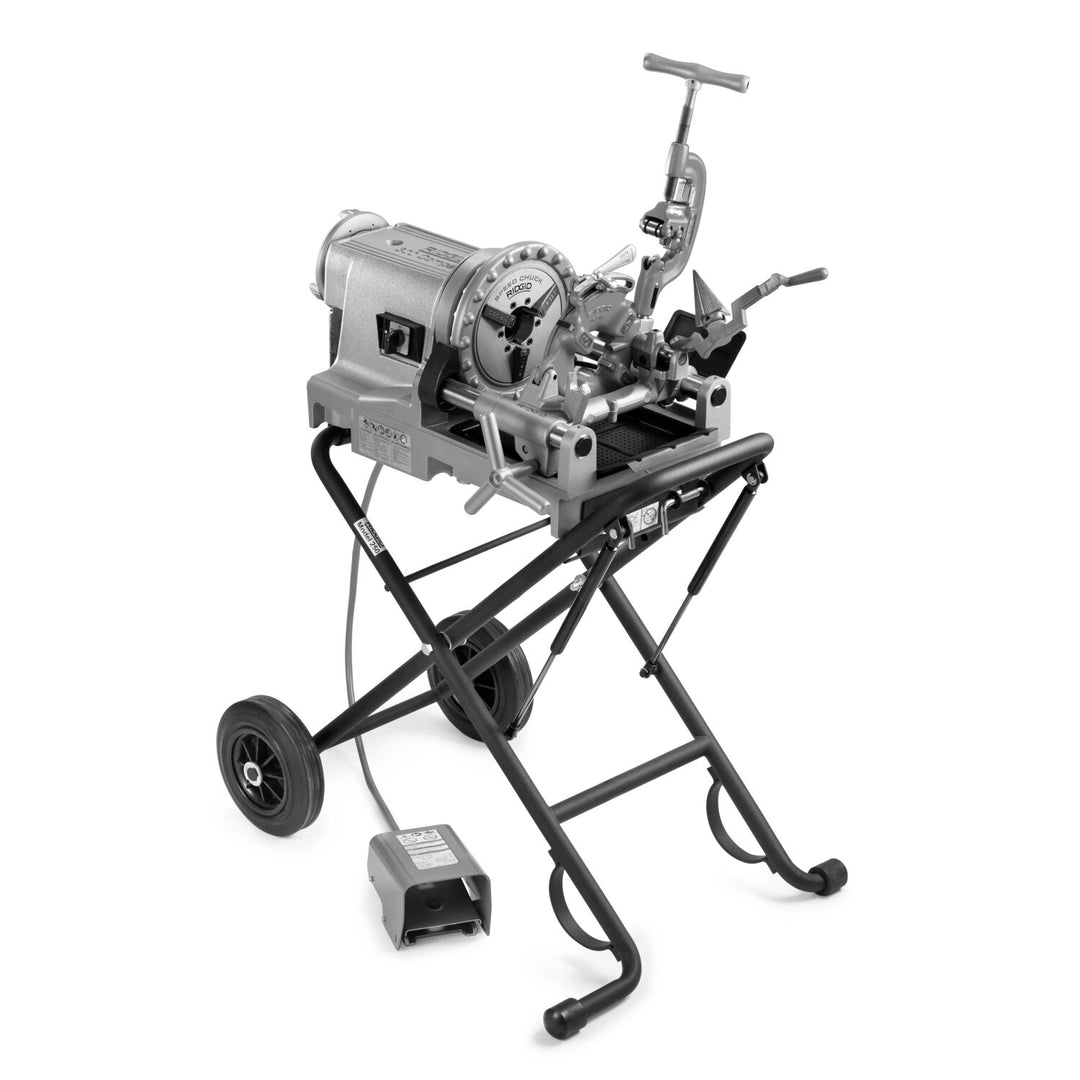 Ridgid 75602 1/2" - 2" NPT Hammer Chuck w/ 250 Folding Wheel Stand