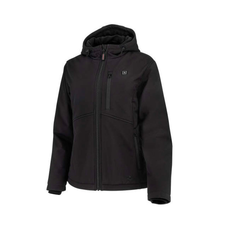 Radians RHG-J101 Women's Soft Shell Heated Jacket Kit with Battery - Black