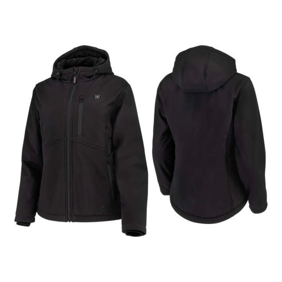 Radians RHG-J101 Women's Soft Shell Heated Jacket Kit with Battery - Black