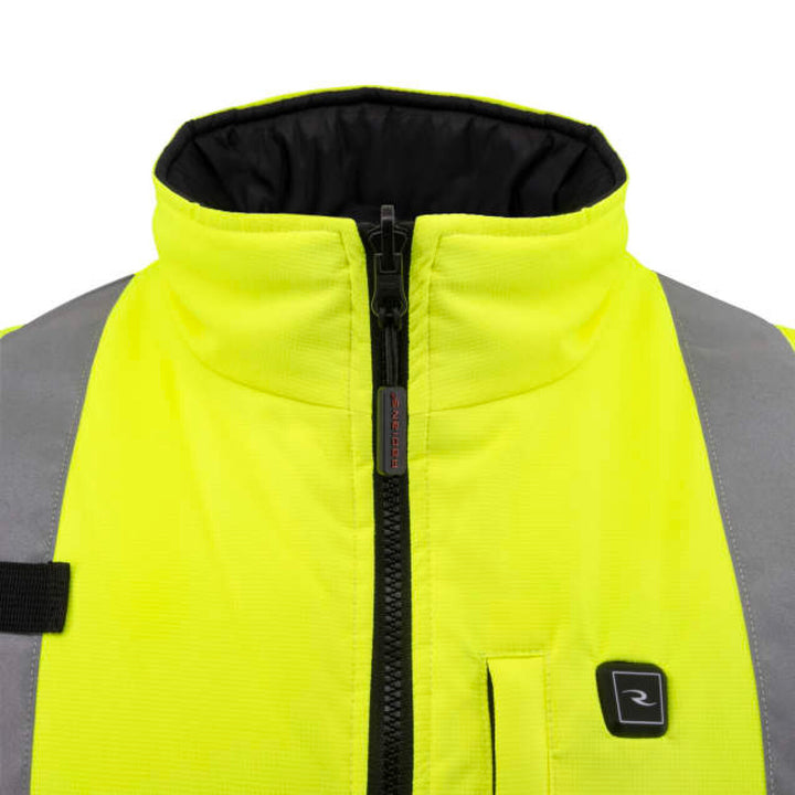 Radians RHG-SV12 Class 2 Reversible Heated Vest - Hi-Vis Green