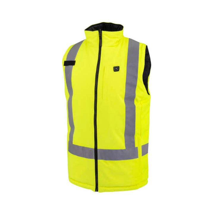 Radians RHG-SV12 Class 2 Reversible Heated Vest - Hi-Vis Green