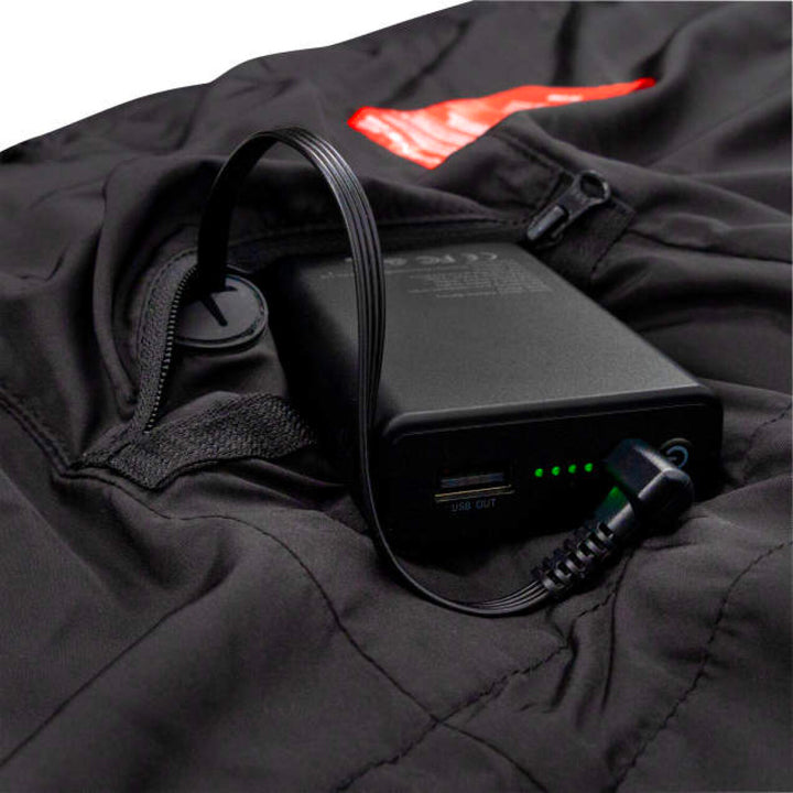 Radians RHG-V200 Men's Heated Puffer Vest Kit with Battery - Black