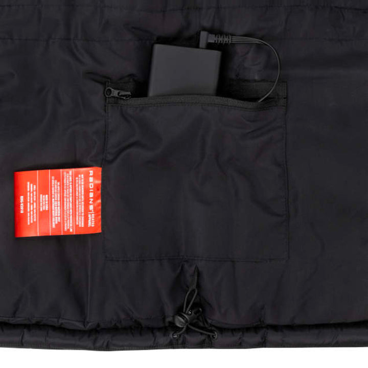 Radians RHG-V201 Women's Heated Puffer Vest Kit with Battery - Black