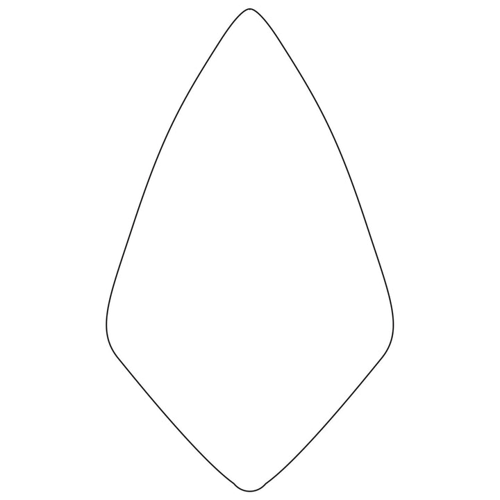 W. Rose RO112-9 1/2-PK2 9" Wide London Brick Trowel with 6" Wood Handle