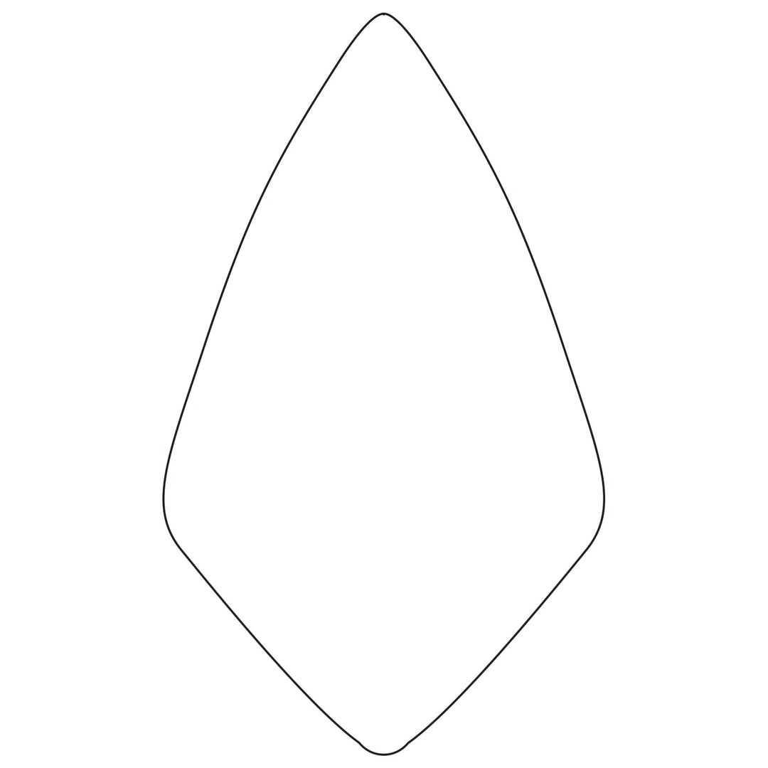 W. Rose RO316-12 1/2-PK2 12-1/2” Narrow London Brick Trowel with Leather Handle