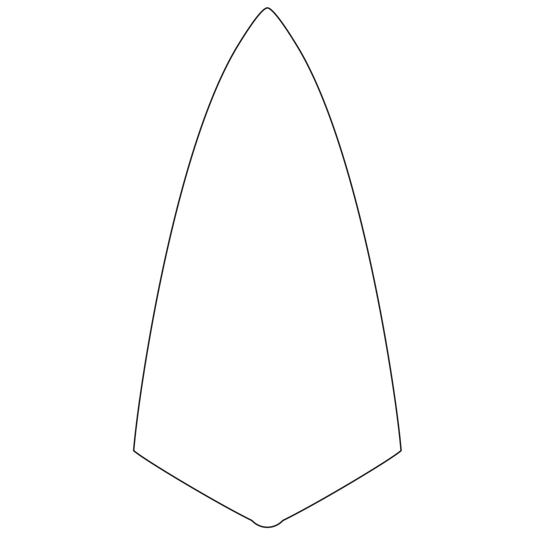 W. Rose RO316-13L 13" Limber Narrow London Brick Trowel with Leather Handle