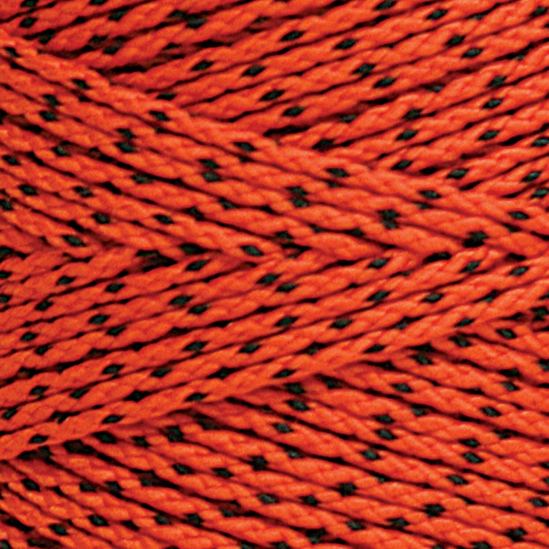 W. Rose RO686 Super Tough Bonded Braided Orange & Black Nylon Mason's Line - 685'