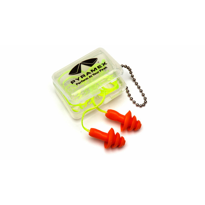 Pyramex PYRP3001 Corded Triple Flange Reuseable Earplug- NRR 27dB