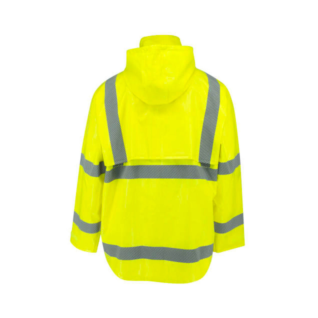 Radians RW08J Class 3 Self-Extinguishing Rain Jacket - Lime