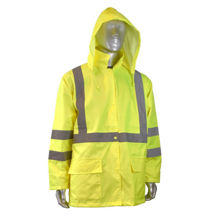 Radians RW10-3S1Y Lightweight Rain Jacket - Hi-Vis Green
