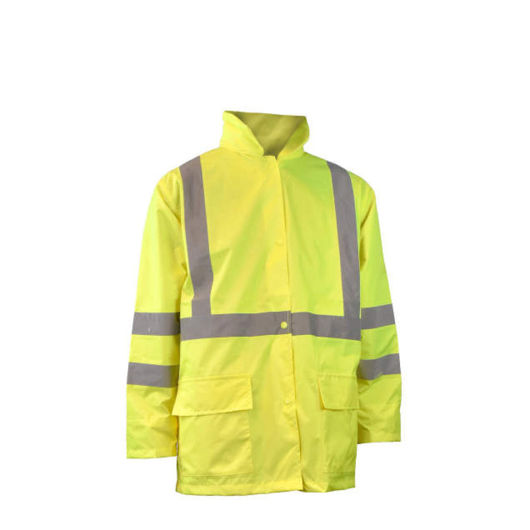 Radians RW10-3S1Y Lightweight Rain Jacket - Hi-Vis Green