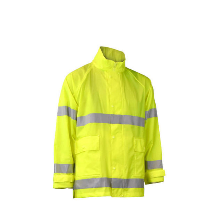 Radians RW25 High Visibility Rainwear Jacket - Hi-Vis Green