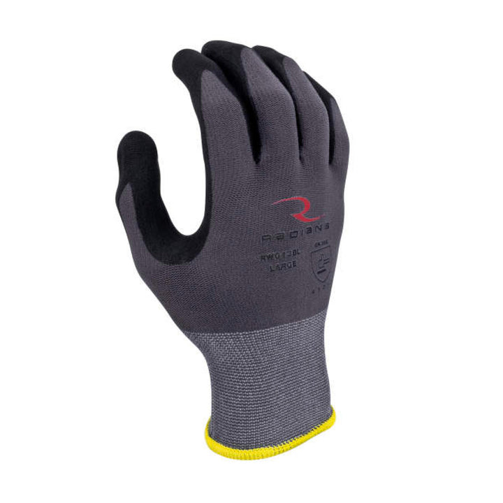 Radians RWG13B Nylon Shell with Foam Nitrile Palm Dip