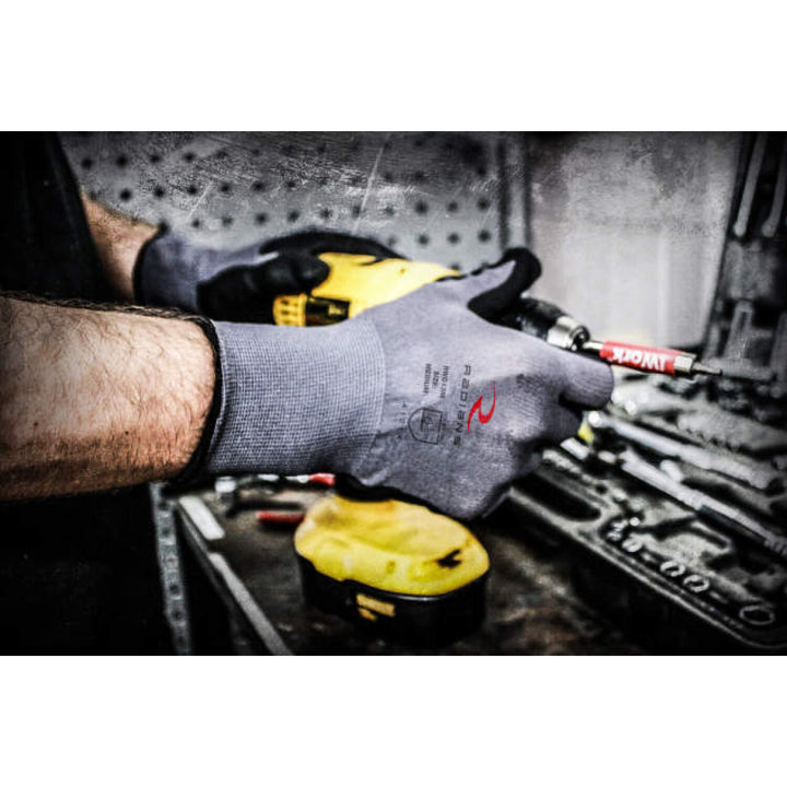 Radians RWG13 Nylon Shell Foam Nitrile Gripper Glove