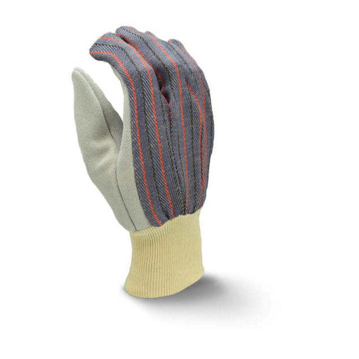Radians RWG3010L Economy Shoulder Gray Split Cowhide Leather Glove - Size L